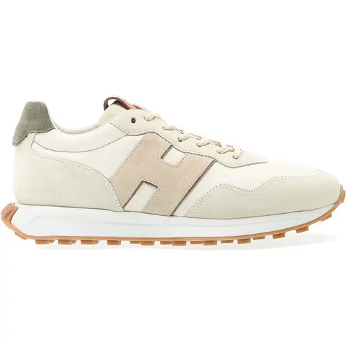 Bianco Sneakers Ss24 Italian Leather , male, Sizes: 9 UK, 8 1/2 UK, 5 UK, 7 UK, 9 1/2 UK, 6 UK, 10 UK, 7 1/2 UK - Hogan - Modalova
