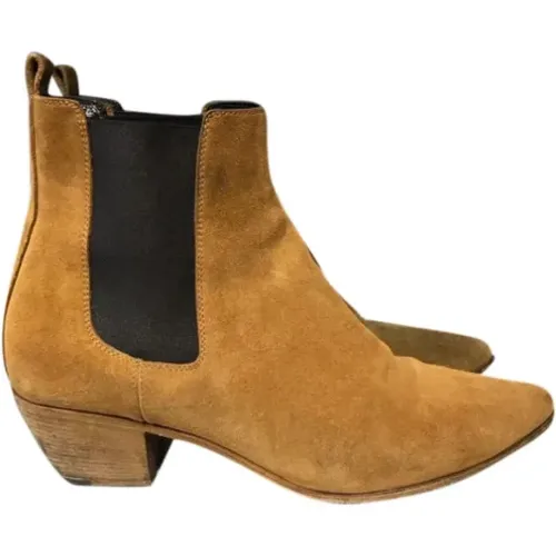 Pre-owned Wildleder boots - Yves Saint Laurent Vintage - Modalova