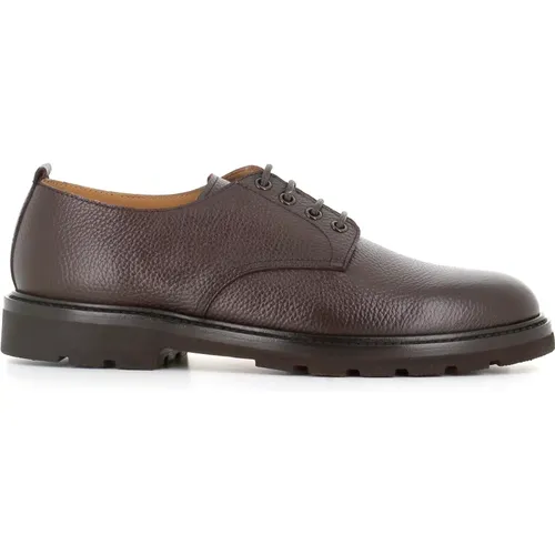 Leather Derby Flat Shoes , male, Sizes: 8 UK, 7 1/2 UK, 9 1/2 UK, 8 1/2 UK, 7 UK, 9 UK - Henderson - Modalova