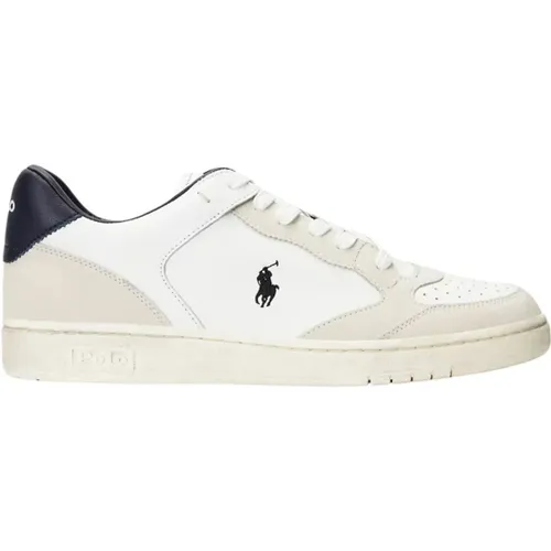 Leather Court Sneakers , male, Sizes: 6 UK - Polo Ralph Lauren - Modalova