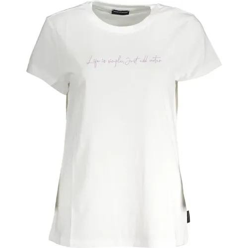 Besticktes Weißes T-Shirt , Damen, Größe: M - North Sails - Modalova