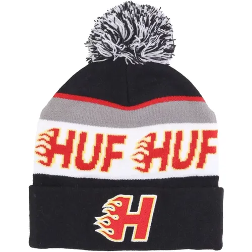 Enforcer Pom Pom Beanie Schwarz HUF - HUF - Modalova