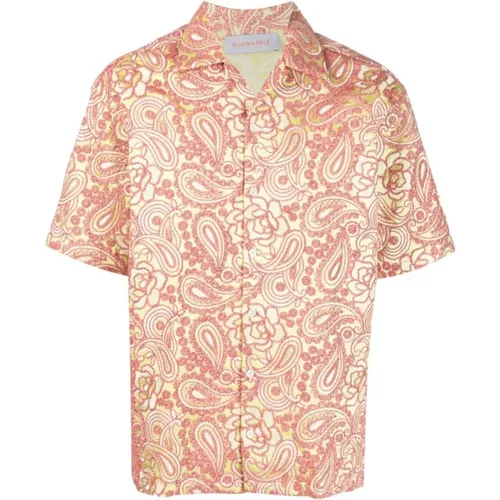 Clay Paisley Print Shirt , male, Sizes: L, M, S - Bluemarble - Modalova