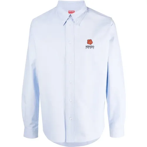 Boke Flower Long-Sleeve Shirt , male, Sizes: L, 2XL, XL - Kenzo - Modalova