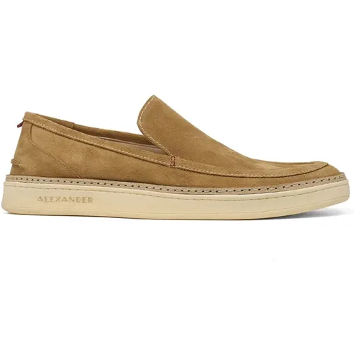 Suede Moccasin Shoes , male, Sizes: 5 UK, 10 UK, 6 UK, 8 UK, 11 UK, 9 UK - Alexander 1910 - Modalova