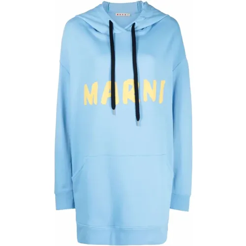 Logo Kapuzenpullover , Damen, Größe: S - Marni - Modalova