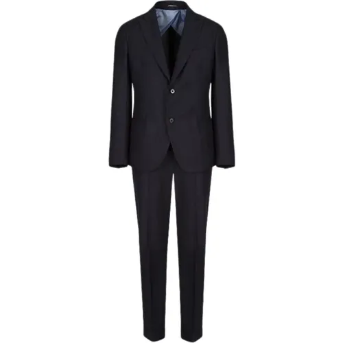 Slim Fit Single Breasted Wool Suit , male, Sizes: S, 2XL, XS, M, L - Emporio Armani - Modalova