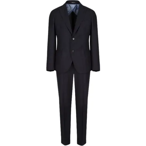 Slim Fit Single Breasted Wool Suit , male, Sizes: S, 2XL, XS, M, XL, L - Emporio Armani - Modalova