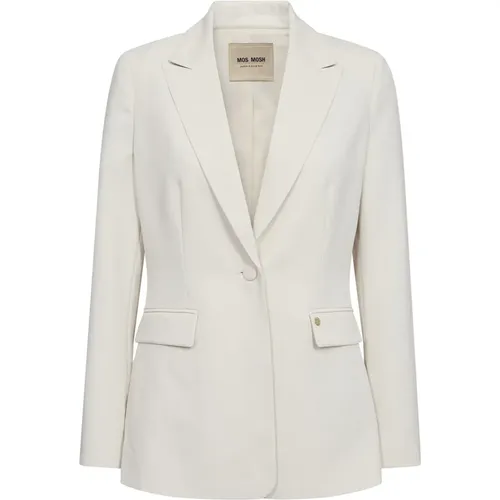 Eleganter Mmleonora Miley Blazer Ecru , Damen, Größe: L - MOS MOSH - Modalova