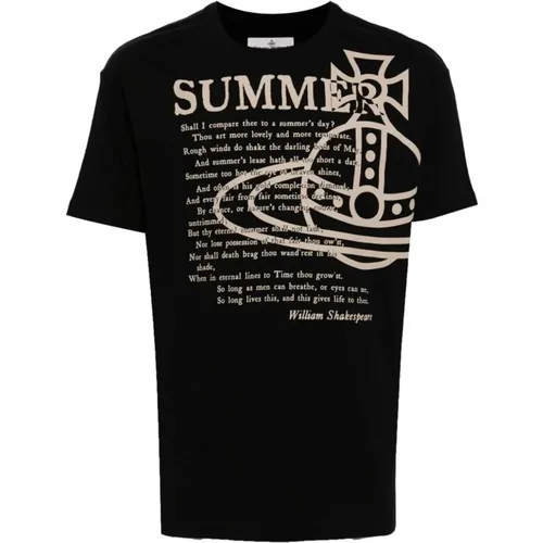 Sommer Klassisches Schwarzes T-Shirt - Vivienne Westwood - Modalova