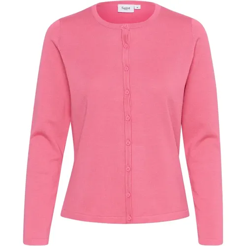 Chateau Rose Strickjacke , Damen, Größe: M - Saint Tropez - Modalova