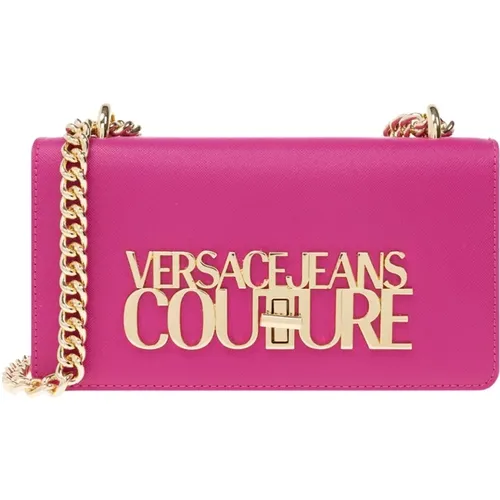Shoulder bag with logo , female, Sizes: ONE SIZE - Versace Jeans Couture - Modalova