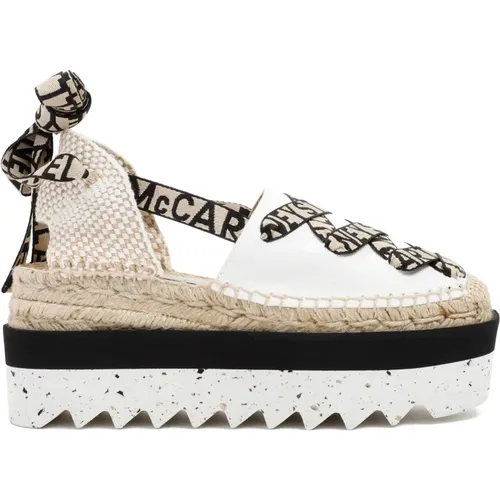 Gaia Schnür-Espadrilles in Camelia , Damen, Größe: 37 EU - Stella Mccartney - Modalova