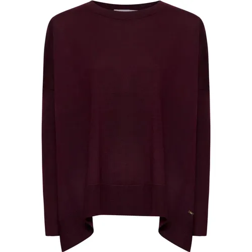 Bordeaux Pullover Kollektion , Damen, Größe: M - KAOS - Modalova