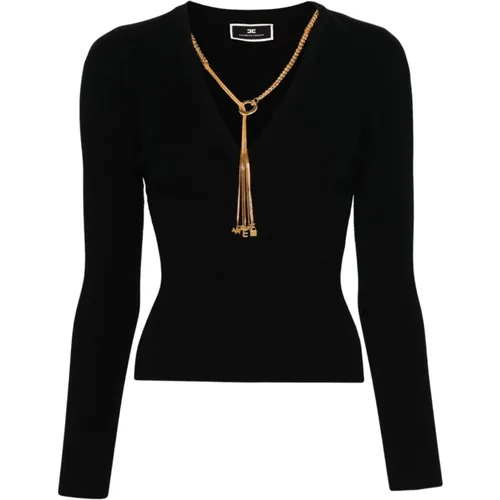 Stylish Sweater , female, Sizes: XL - Elisabetta Franchi - Modalova