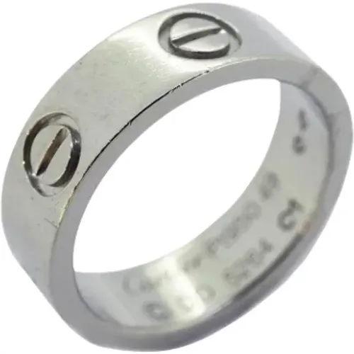 Pre-owned Platinum rings , female, Sizes: ONE SIZE - Cartier Vintage - Modalova