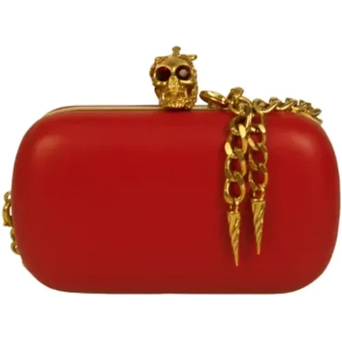 Pre-owned Leather clutches , female, Sizes: ONE SIZE - Alexander McQueen Pre-owned - Modalova