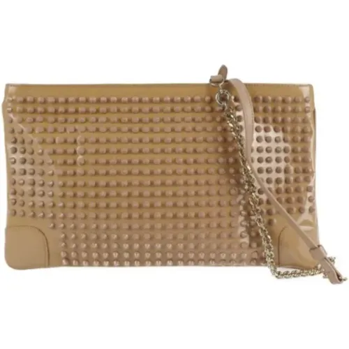 Pre-owned Leather clutches , female, Sizes: ONE SIZE - Christian Louboutin Pre-owned - Modalova