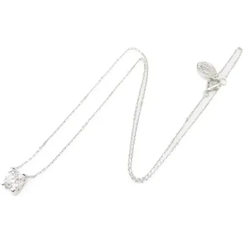 Pre-owned White Gold necklaces , female, Sizes: ONE SIZE - Cartier Vintage - Modalova