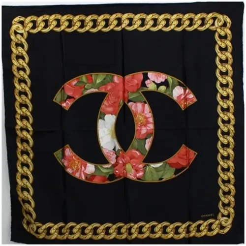 Pre-owned Silk scarves , female, Sizes: ONE SIZE - Chanel Vintage - Modalova