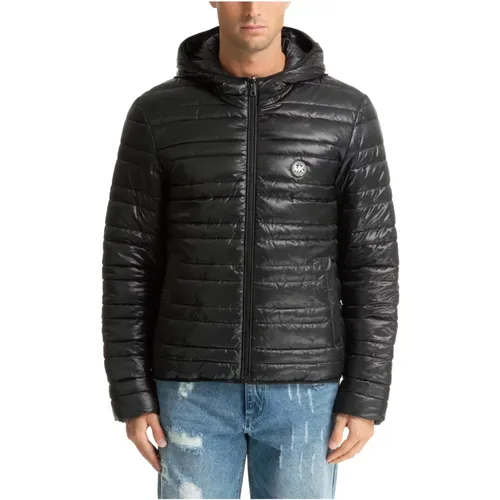 Logo Hooded Zip Down Jacket , male, Sizes: M, L, XL, 2XL - Michael Kors - Modalova