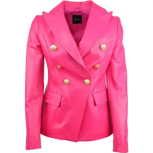 Lizzie R2004 Leather Jacket , female, Sizes: S - Tagliatore - Modalova