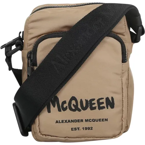 Urban Mini Messenger Bag with Logo Print , male, Sizes: ONE SIZE - alexander mcqueen - Modalova