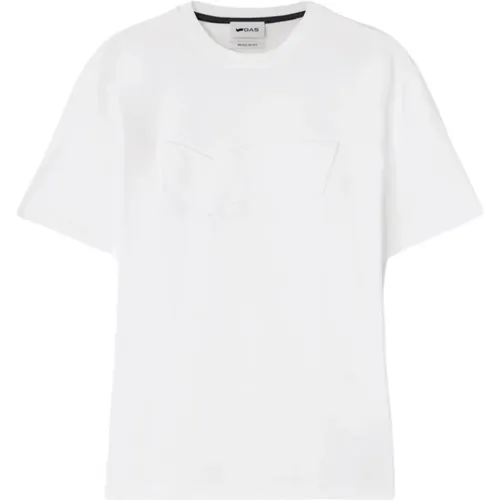 Kurzarm T-Shirt , Herren, Größe: XL - GAS - Modalova