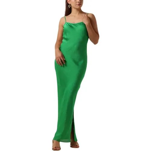 Grünes Midi-Kleid für Nachhaltigen Stil , Damen, Größe: L - Envii - Modalova