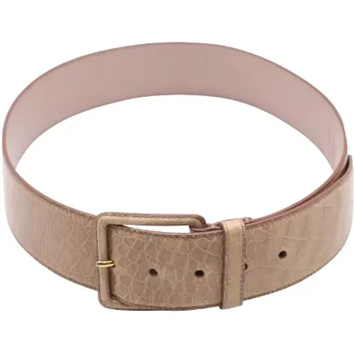 Pre-owned Leather belts , female, Sizes: ONE SIZE - Miu Miu Pre-owned - Modalova