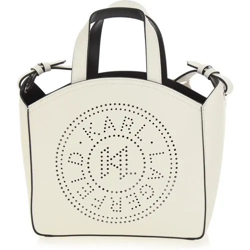 Perforated Small Tote Bag , female, Sizes: ONE SIZE - Karl Lagerfeld - Modalova