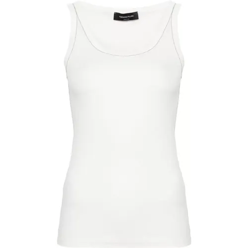 Weiße Topwear für Frauen Ss24 , Damen, Größe: M - Fabiana Filippi - Modalova