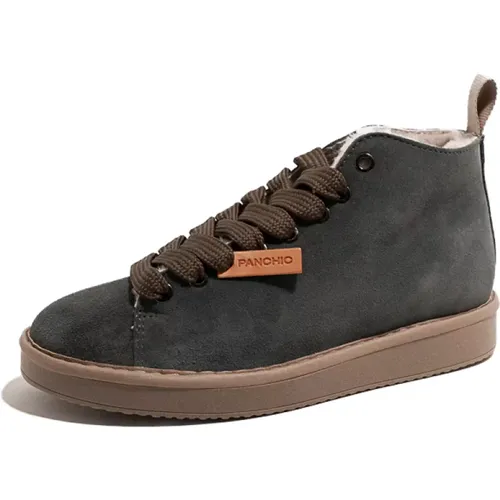 Damen Wildleder Militär Stiefelette Aw23 , Damen, Größe: 37 EU - Panchic - Modalova