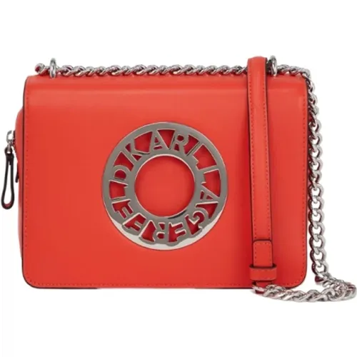 Shoulder Bag with Disk Design , female, Sizes: ONE SIZE - Karl Lagerfeld - Modalova