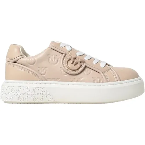 Leder Sneakers Yoko 06 , Damen, Größe: 37 EU - pinko - Modalova