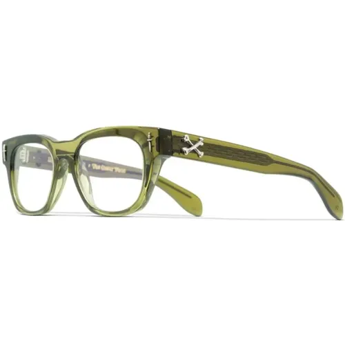 Stylish Olive Acetate Optical Frame , unisex, Sizes: ONE SIZE - Cutler And Gross - Modalova