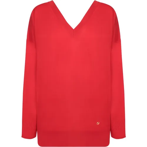 Wool V-Neck Sweater , female, Sizes: M, S - Stella Mccartney - Modalova