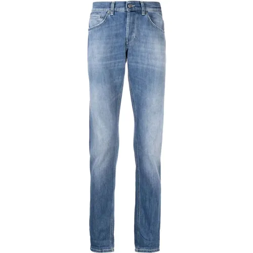 Faded Straight Leg Jeans , male, Sizes: W31 - Dondup - Modalova