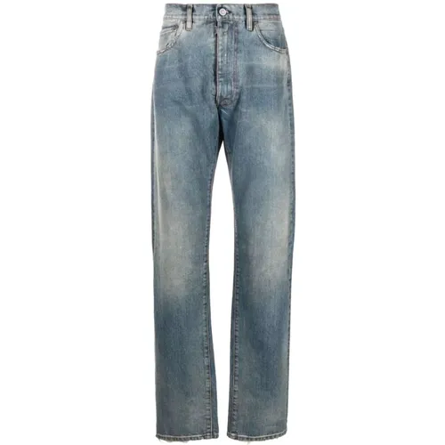 Hellblaue Low Rise Jeans , Herren, Größe: W30 - Maison Margiela - Modalova
