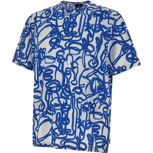 Optische Ketten Weißes T-Shirt , Herren, Größe: XL - Paul Smith - Modalova