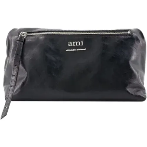 Leather shoulder-bags , female, Sizes: ONE SIZE - Ami Paris - Modalova