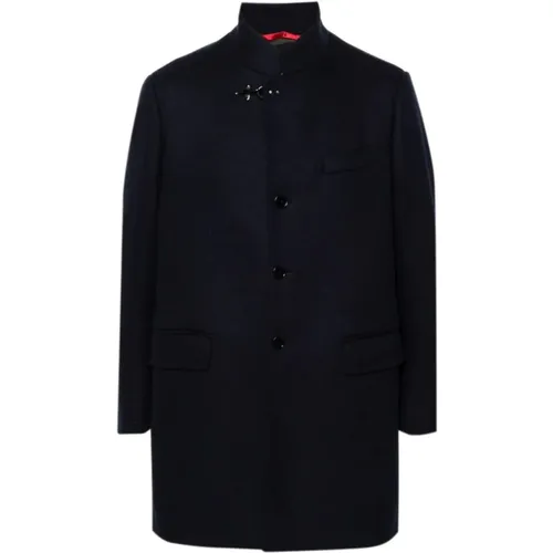 Wool Blend Coat Lobster Claw , male, Sizes: M, L, 3XL, 2XL - Fay - Modalova