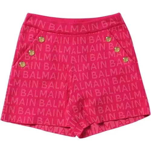 Shorts mit Goldknöpfen Balmain - Balmain - Modalova