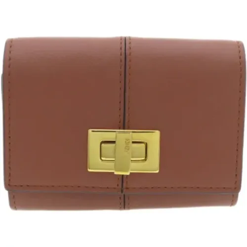 Pre-owned Leather wallets , female, Sizes: ONE SIZE - Fendi Vintage - Modalova