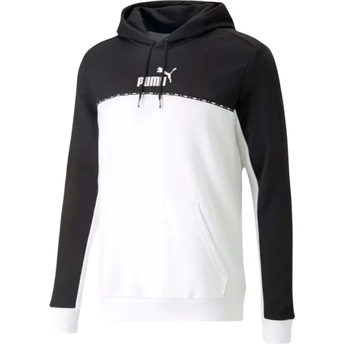 ESS Block x Tape Hoodie , Herren, Größe: M - Puma - Modalova