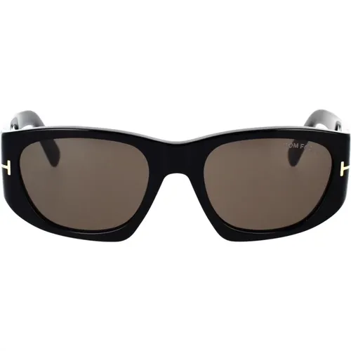 Klassische quadratische Sonnenbrille , unisex, Größe: 53 MM - Tom Ford - Modalova
