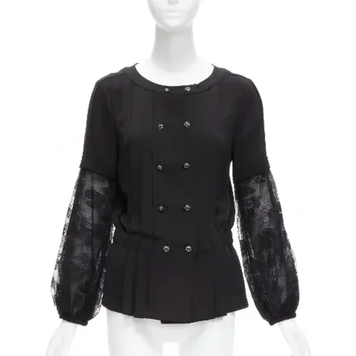 Pre-owned Silk outerwear , female, Sizes: S - Chanel Vintage - Modalova
