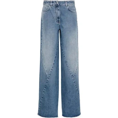 Weite Jeans mit ausgefransten Kanten - Givenchy - Modalova
