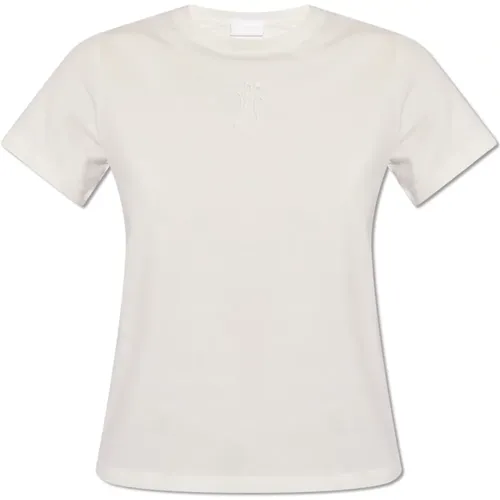 T-Shirt mit Logo , Damen, Größe: L - Moncler - Modalova