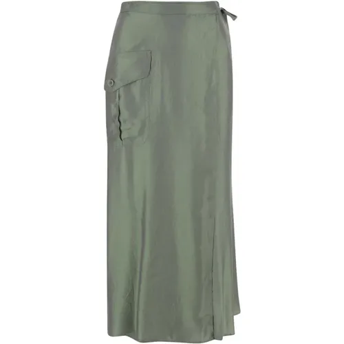 Pareo Skirt With Iridescent Effect , Damen, Größe: M - Aspesi - Modalova